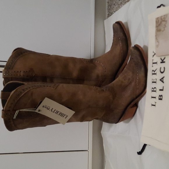 Liberty Black tan America boot NIB sz 8 - Picture 1 of 10